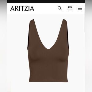 Aritzia Contour V neck tank